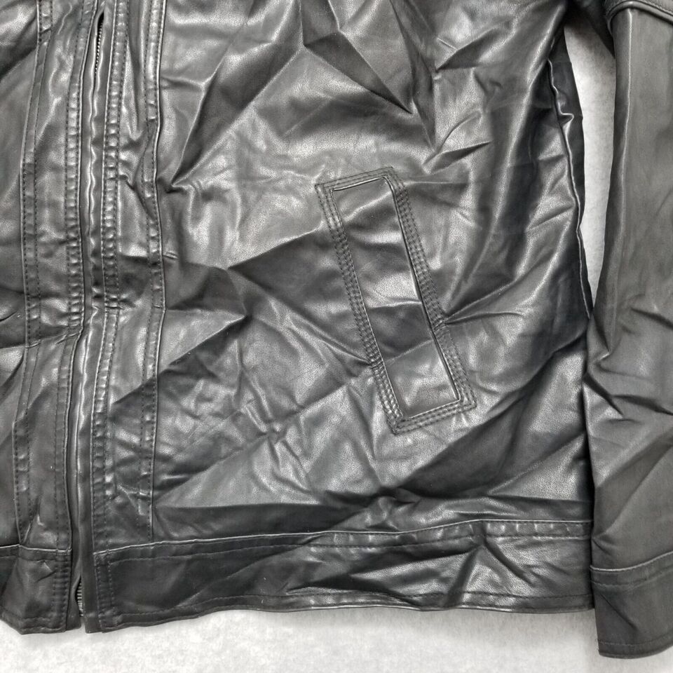 BKE BKE Jacket Womens Large Black Pockets Zip Polyurethane Size L / US 10 / IT 46 - 9 Thumbnail