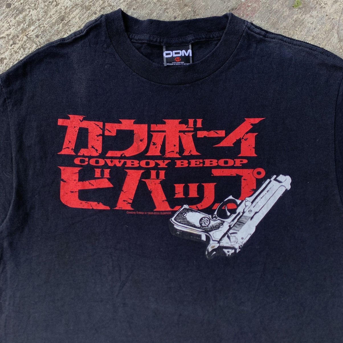 Anime Vintage Cowboy Bebop Spike Gun Tee Anime Promo ODM 00s Med Size US M / EU 48-50 / 2 - 2 Thumbnail