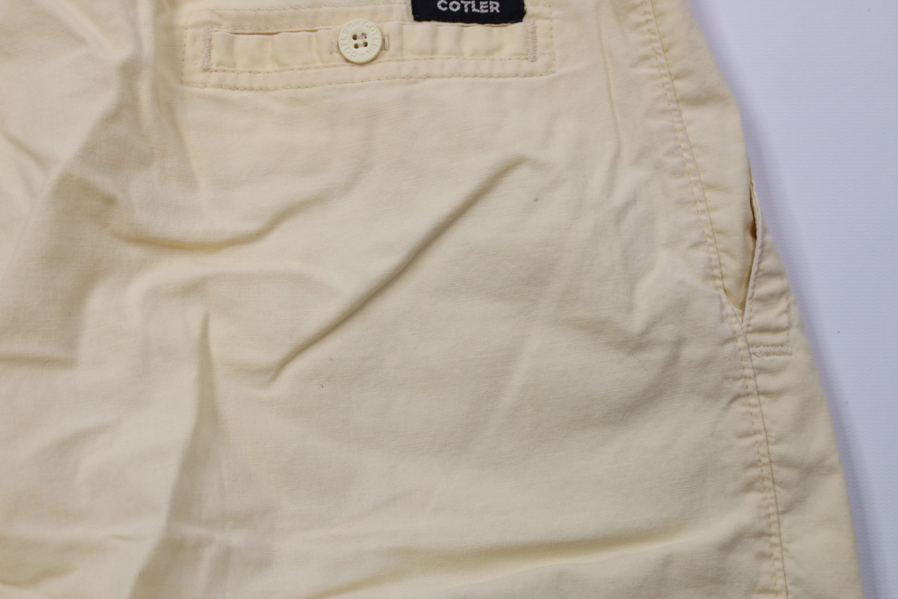 Vintage Vintage 70s Streetwear Above Knee Chino Shorts Yellow Size US 36 / EU 52 - 15 Thumbnail