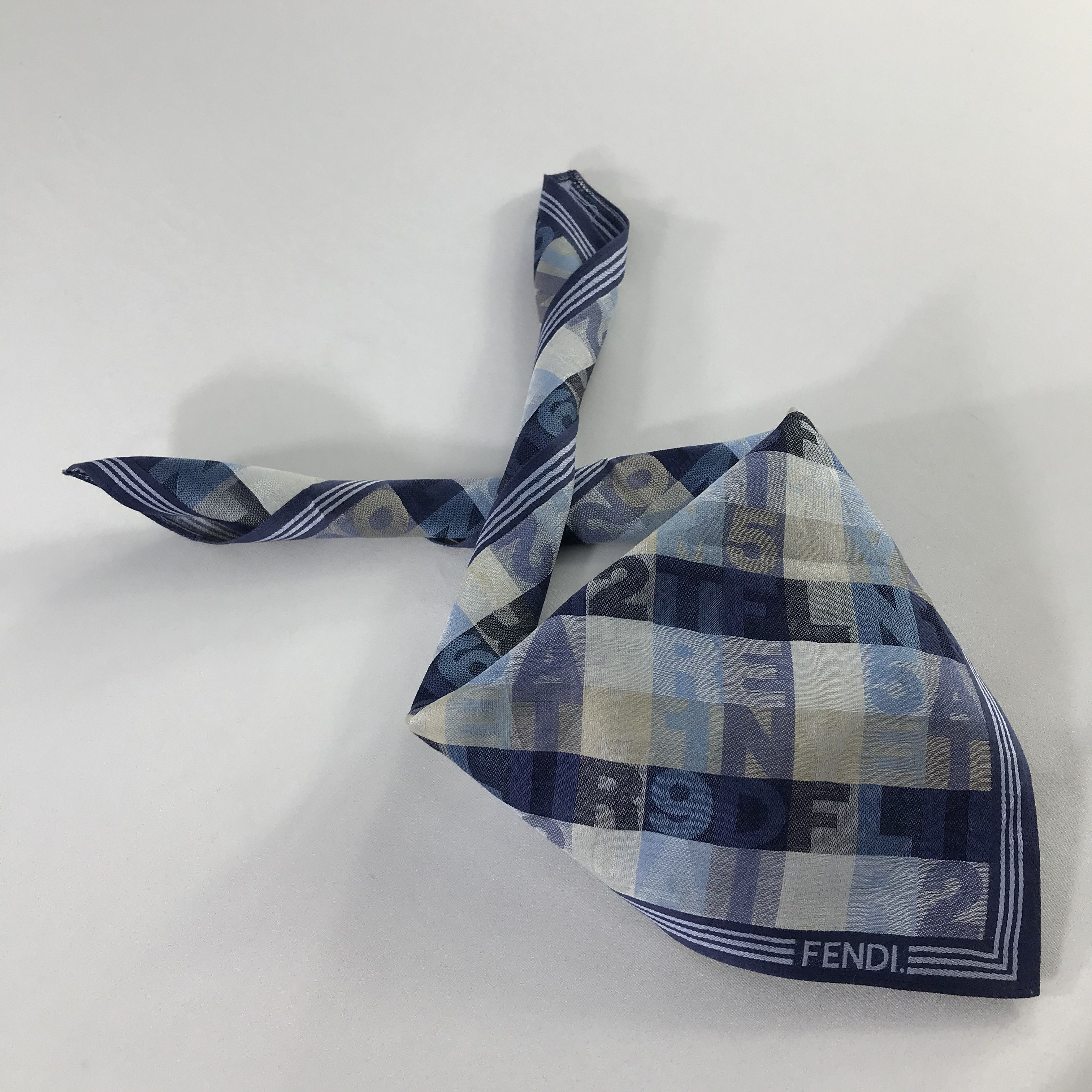 Vintage Vintage Fendi Bandana / Handkerchief / Neckerchief - S903 Size ONE SIZE - 4 Thumbnail