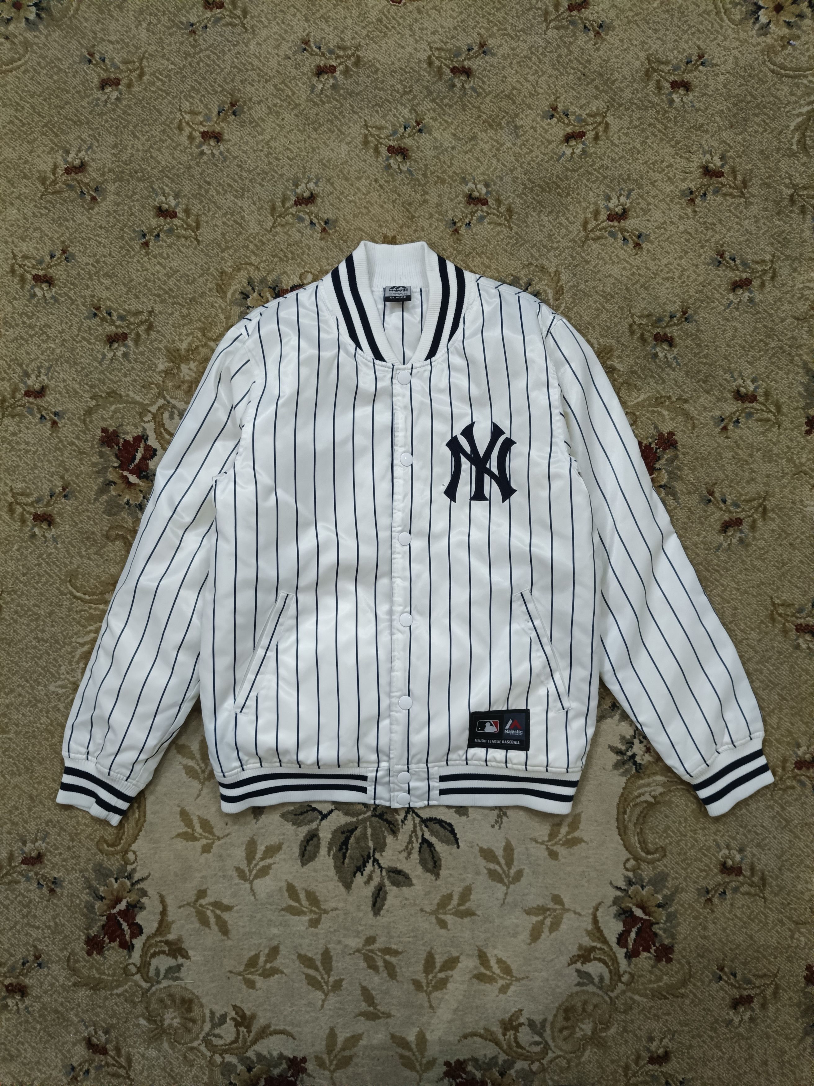 MLB × Majestic NY Stripes Jacket Size US XL / EU 56 / 4 - 1 Thumbnail