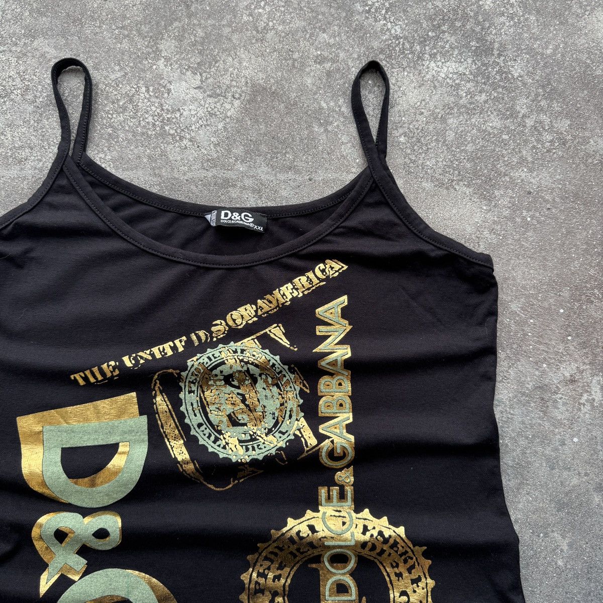 D&G Dolce & Gabbana Vintage Y2K Tank Top