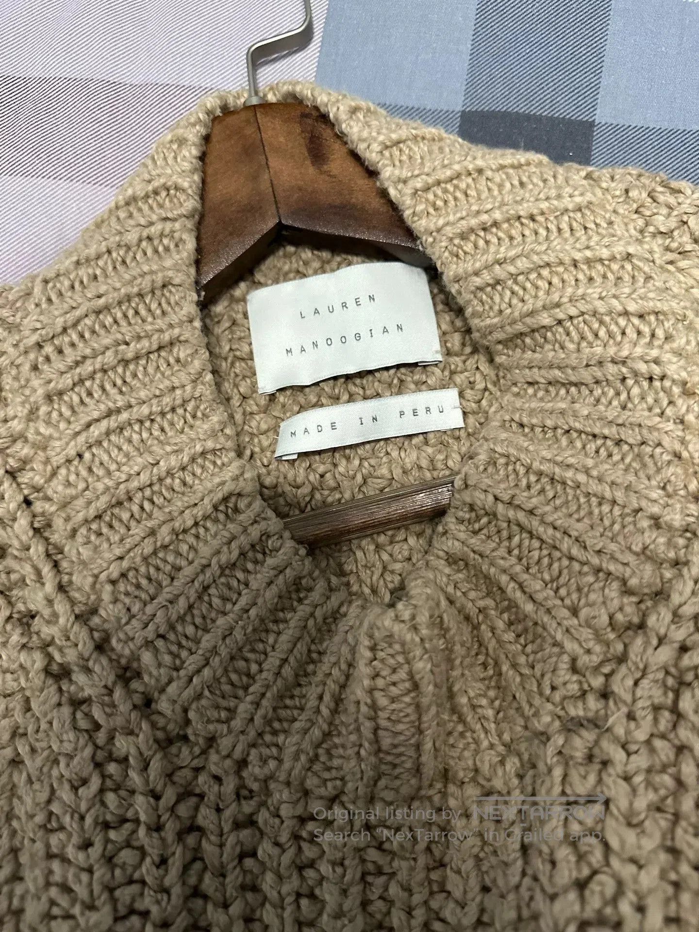Lauren Manoogian Lauren Manoogian Knit Sweater in Beige. Size M / US 6-8 / IT 42-44 - 3 Thumbnail