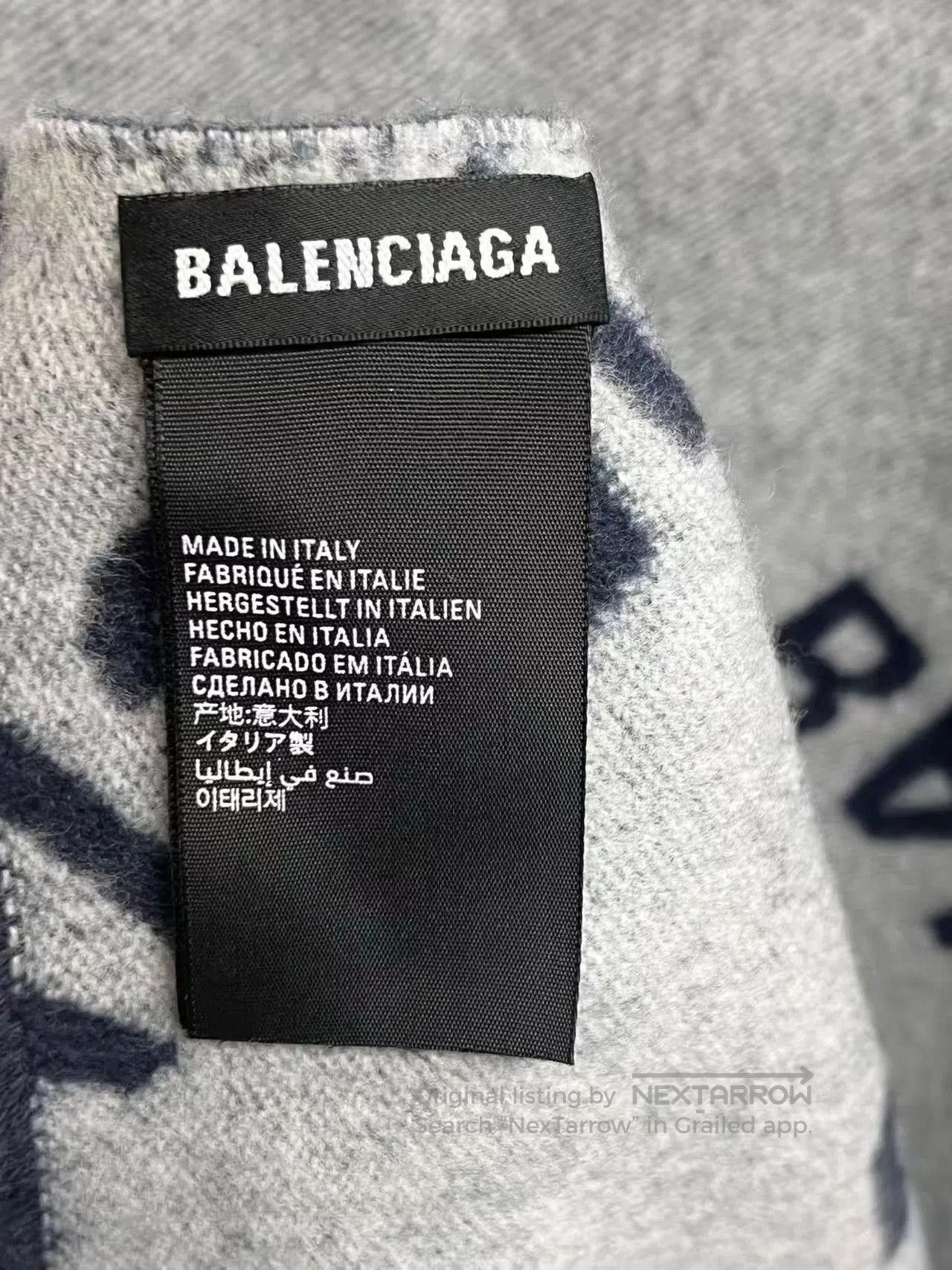 Balenciaga Balenciaga Allover Logo Scarf. Size ONE SIZE - 5 Thumbnail