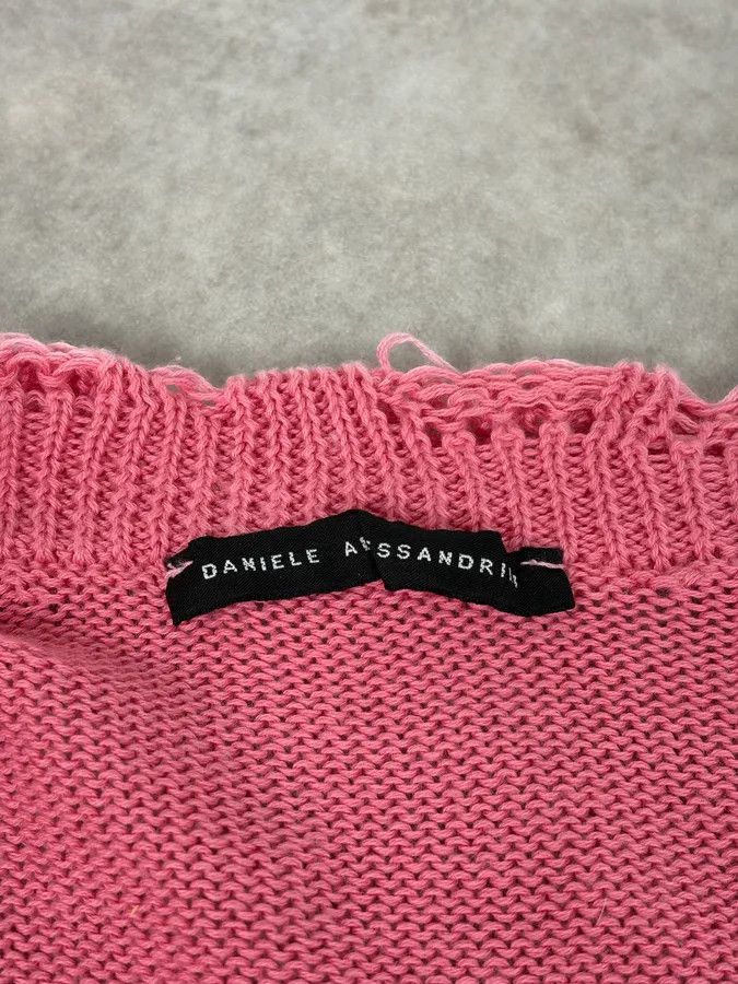 Daniele Alessandrini Daniele Alessandrini Pink Distressed Cardigan Sweater Size US S / EU 44-46 / 1 - 9 Thumbnail