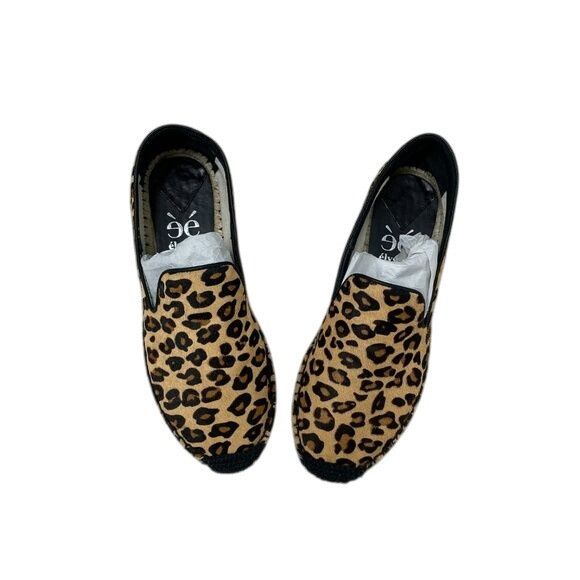 Anthropologie Elysess Leopard Print Espadrille Flats Size US 7 / IT 37 - 3 Thumbnail