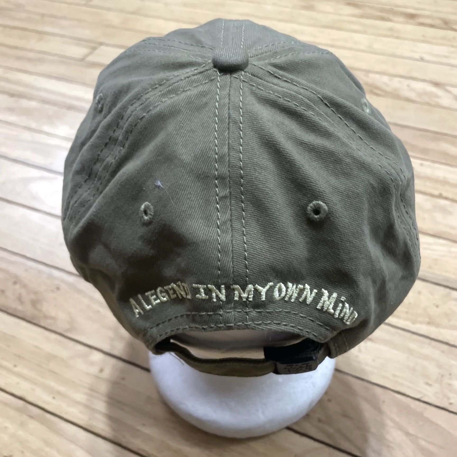 Vintage Old Guys Rule Living Legend Strapback Baseball Cap Green One Size Embroidered Mens Adjustable Casual Outdoor Canvas Cotton Cap EUC Size ONE SIZE - 4 Thumbnail