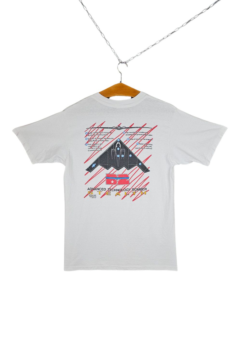 Fruit Of The Loom 1988 B-2 “Advanced Technology Bomber – Stealth” Tee | USA Size US L / EU 52-54 / 3 - 1 Thumbnail