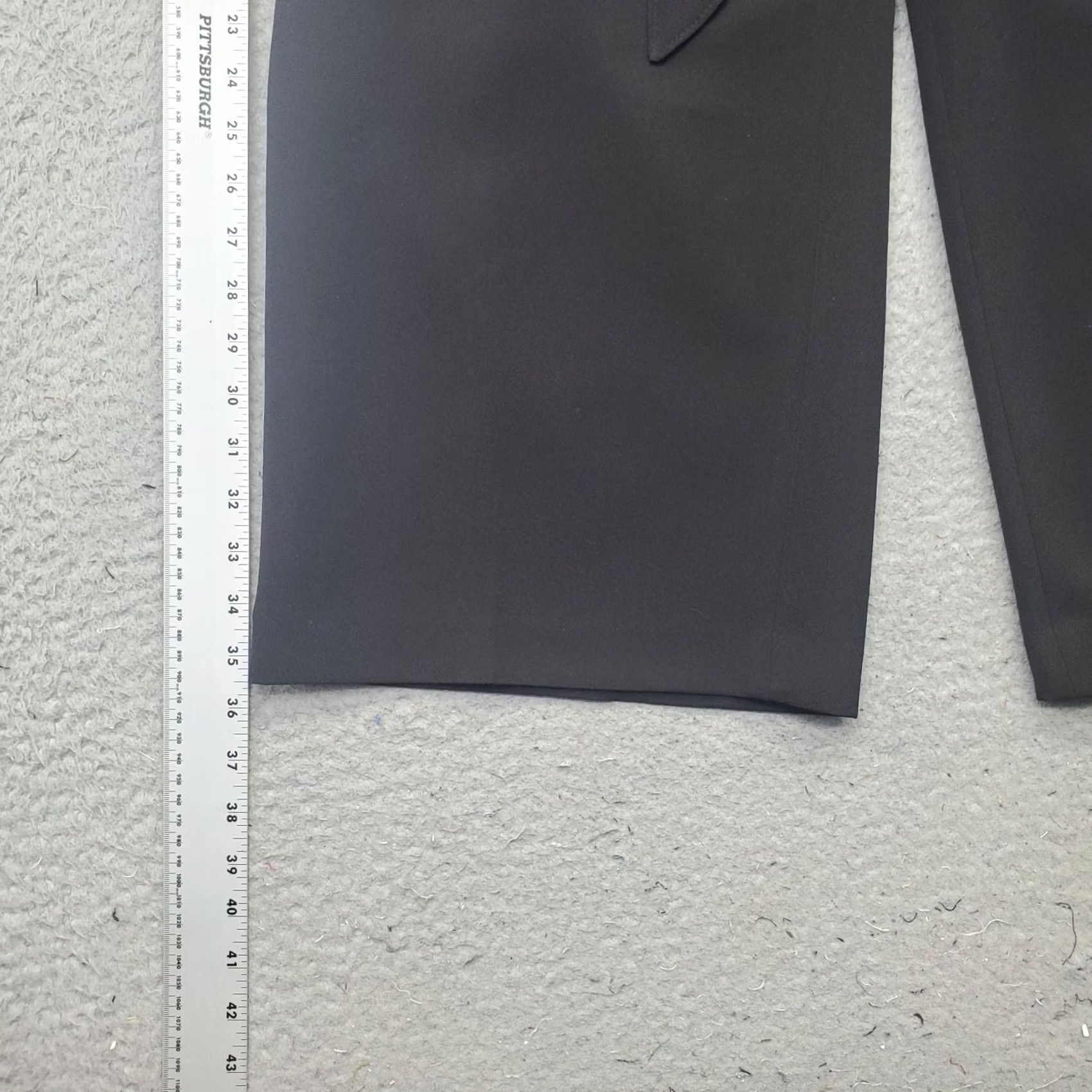 Vintage WIDE LEG Womens Size 10 Black Cropped Pants Pleated Tie Waist Classic Fit Accessories: Pockets, Stretch Size 32" / US 10 / IT 46 - 3 Thumbnail