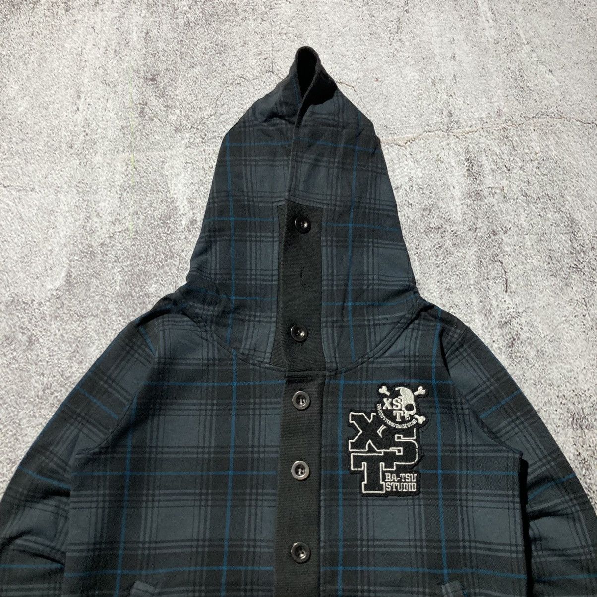 Japanese Brand 2000s Ba-Tsu Studio Skull Logo Punk Button Hoodie Sly Style Size US M / EU 48-50 / 2 - 2 Thumbnail