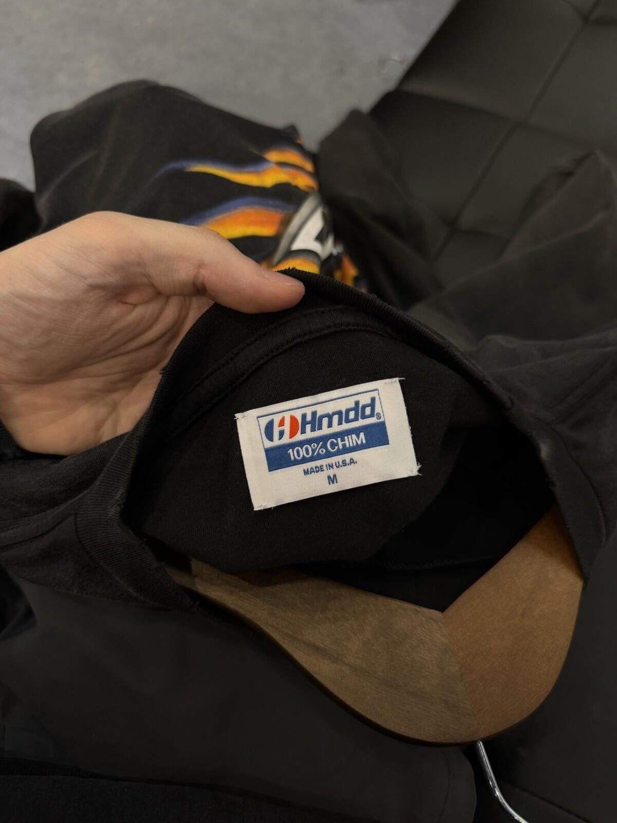 HMDD HMDD Biker Washed Black Longsleeve T-Shirt Size (Medium) Size US M / EU 48-50 / 2 - 9 Thumbnail