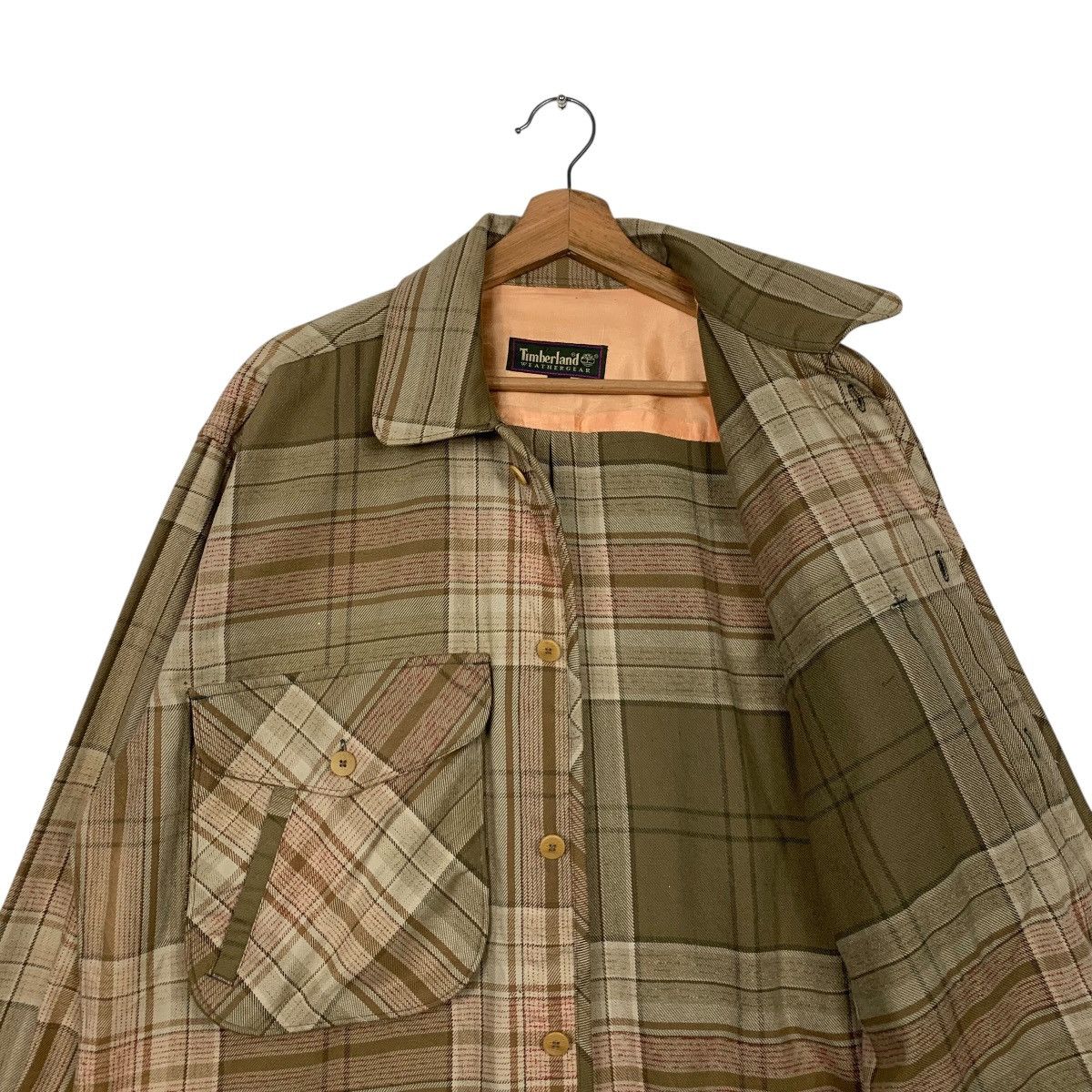 Timberland Vintage 90's TIMBERLAND Checked Flannel Jacket #2588-C117 Size US M / EU 48-50 / 2 - 10 Thumbnail