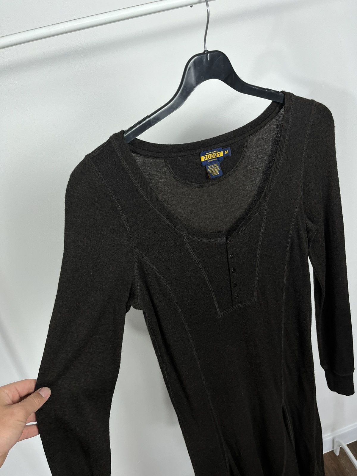 Ralph Lauren Ralph Lauren Rugby Brown Wool Blend Long Sleeve Dress M Size M / US 6-8 / IT 42-44 - 4 Thumbnail