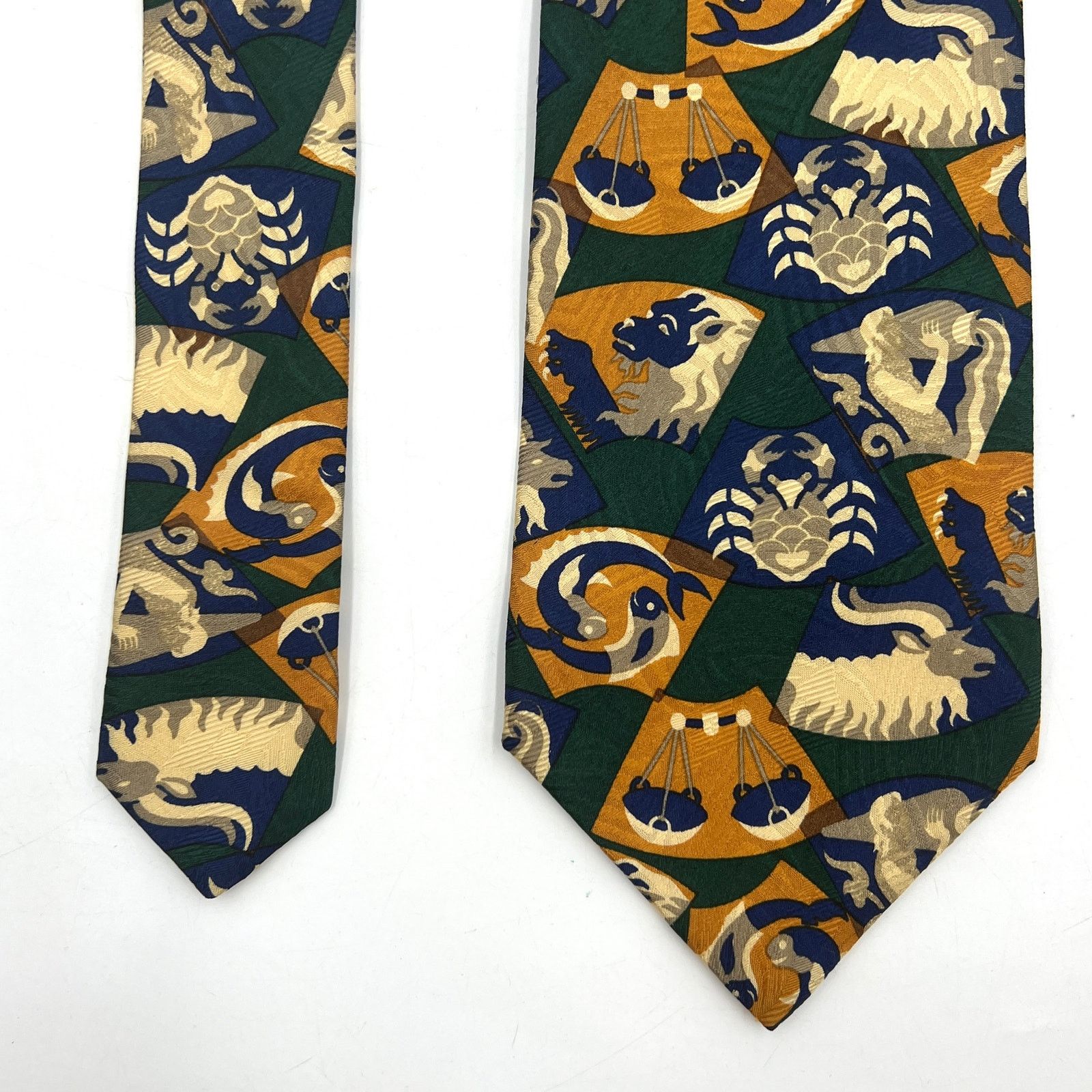 Ermenegildo Zegna Ermenegildo Zenga Zodiac Print Silk Tie Size ONE SIZE - 6 Thumbnail