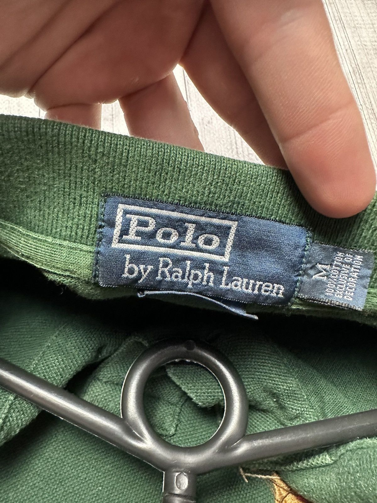 Vintage Vintage Rugby jersey polo Ralph Lauren logo size S/M green Size US M / EU 48-50 / 2 - 5 Thumbnail
