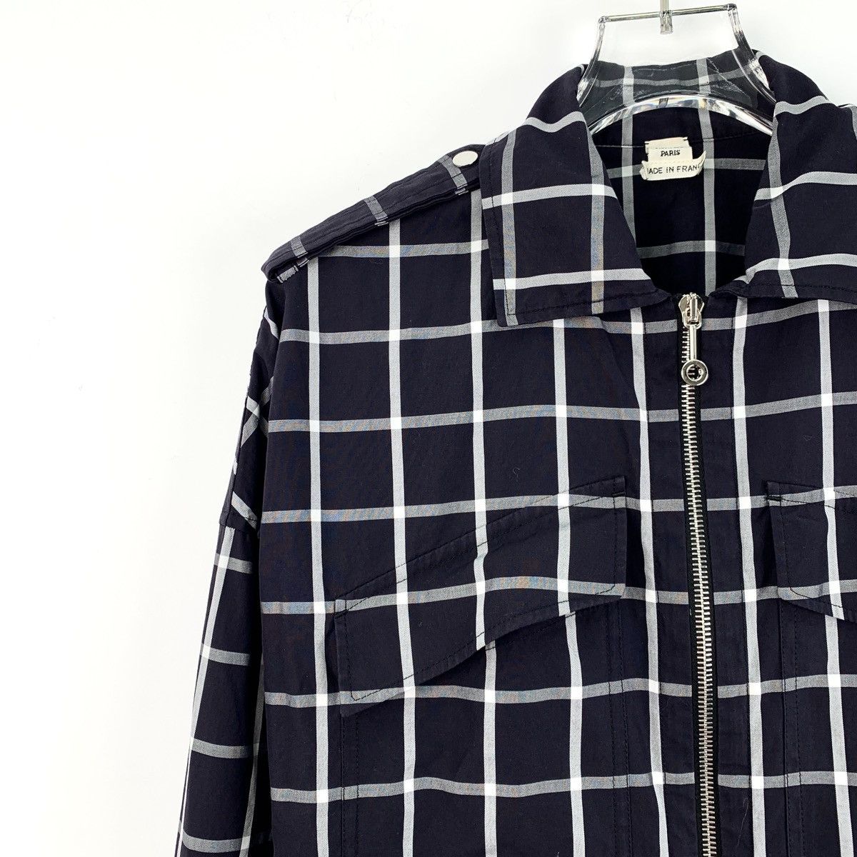 Hermes Hermes Color-block Plaid Zipper Long Sleeve Jacket K26WX Size S / US 4 / IT 40 - 3 Thumbnail