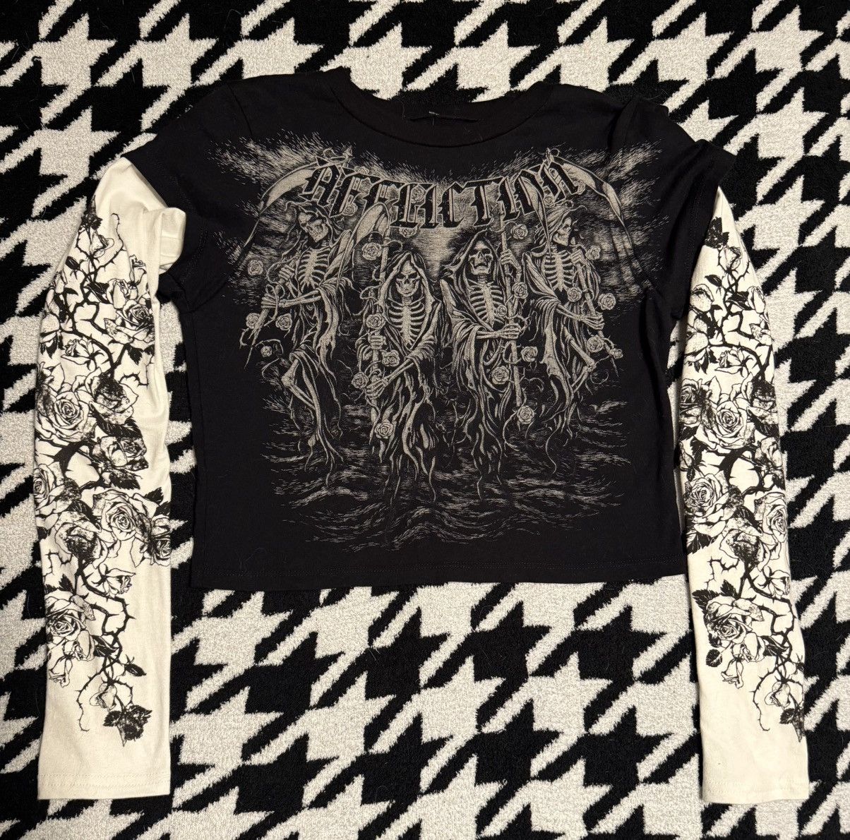 Affliction Affliction Skull Longsleeve Tee Size L / US 10 / IT 46 - 1 Thumbnail
