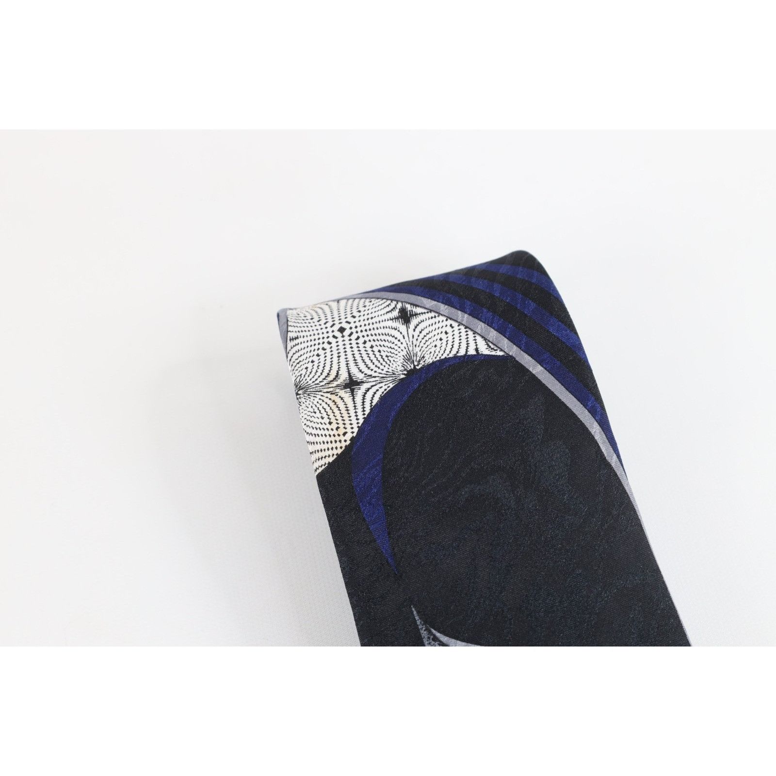 Vintage Vintage 80s 90s Streetwear Geometric Trippy Neck Tie Wedding Size ONE SIZE - 2 Thumbnail