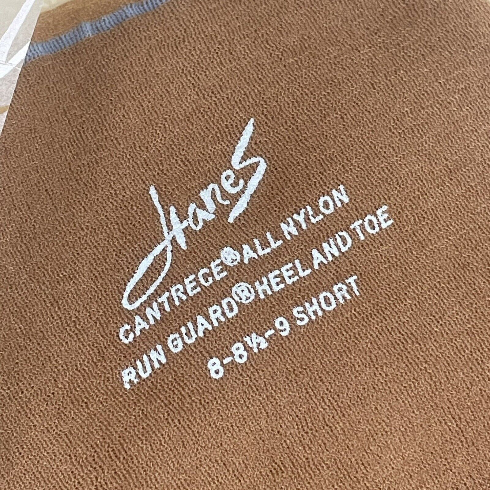 Hanes Hanes Cantrece Sheer Heel Run Guard 8-9 Short Hosiery Vinta Size ONE SIZE - 2 Thumbnail