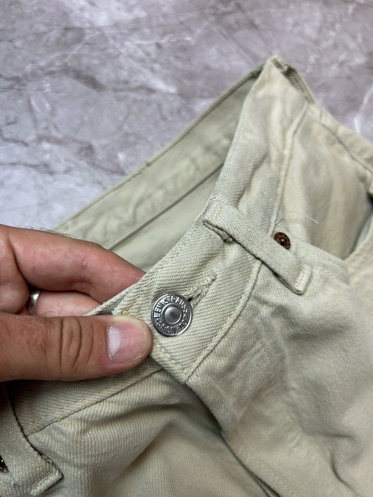 Levi's × Vintage Levis 501 USA Made Vintage Denim Jeans 6572AC Size US 33 - 7 Thumbnail