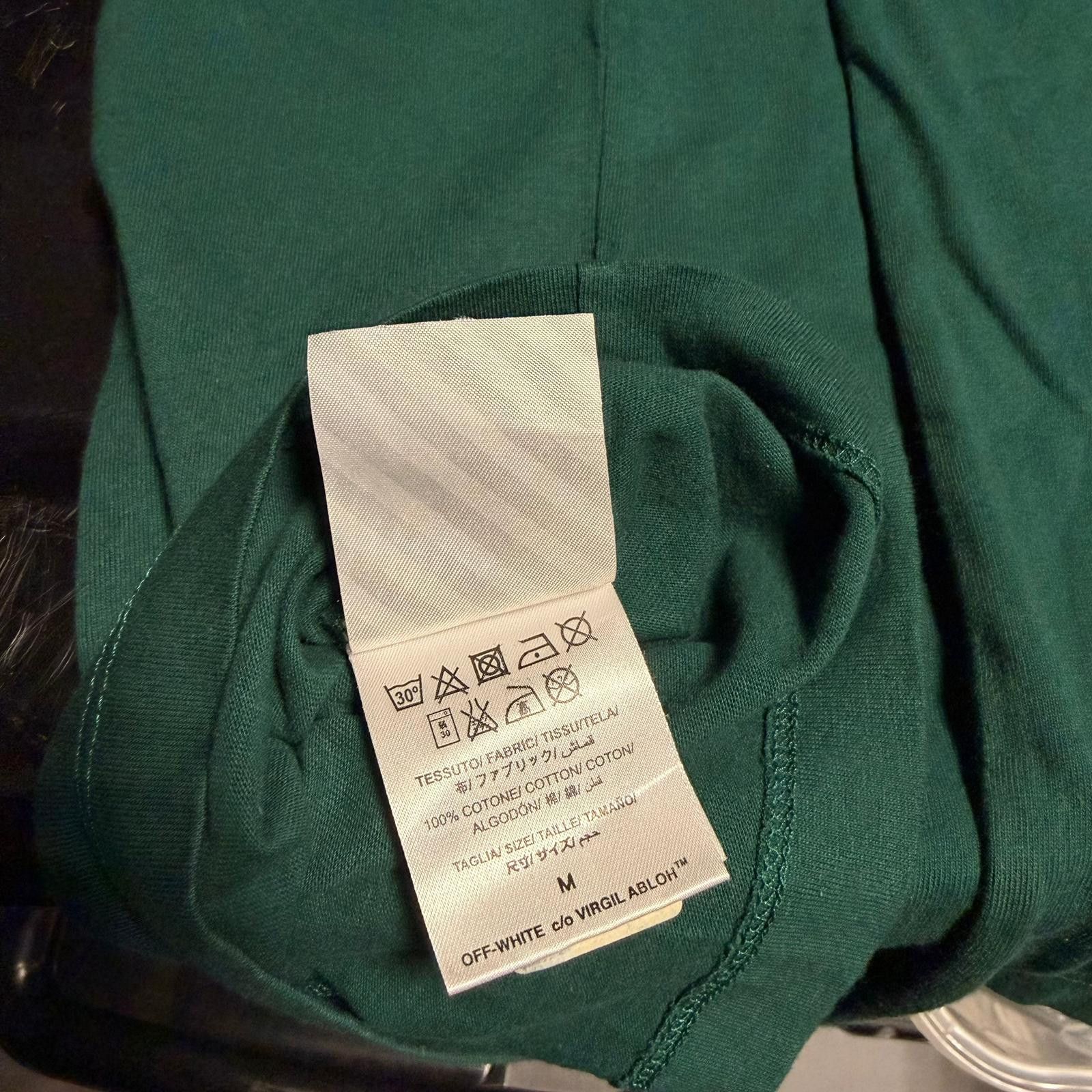 Off-White Green Caravaggio Arrows T-Shirt Size US M / EU 48-50 / 2 - 6 Thumbnail