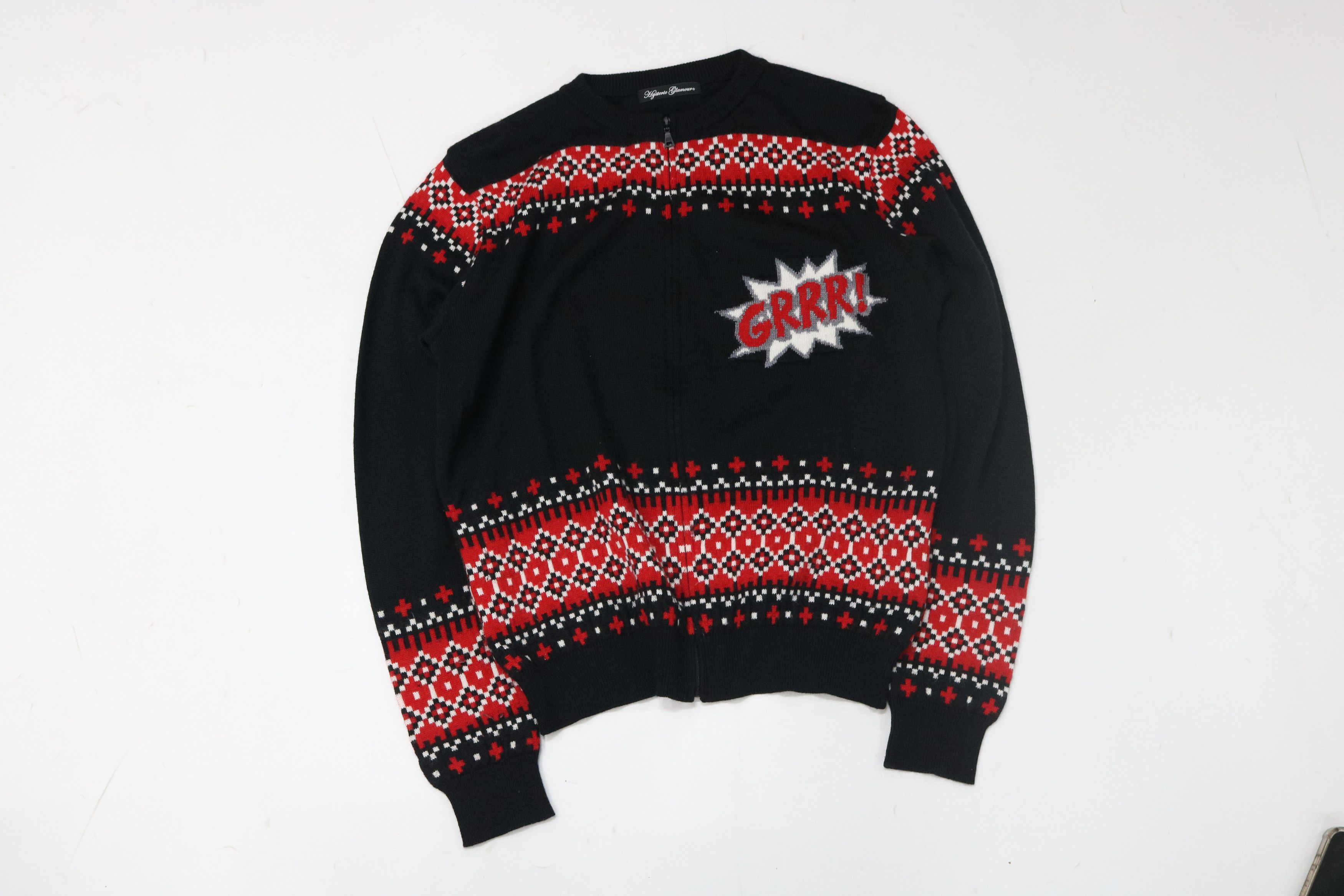 Hysteric Glamour HYSTERIC GLAMOUR Bulldog Knit Zip-Up Size ONE SIZE - 6 Thumbnail