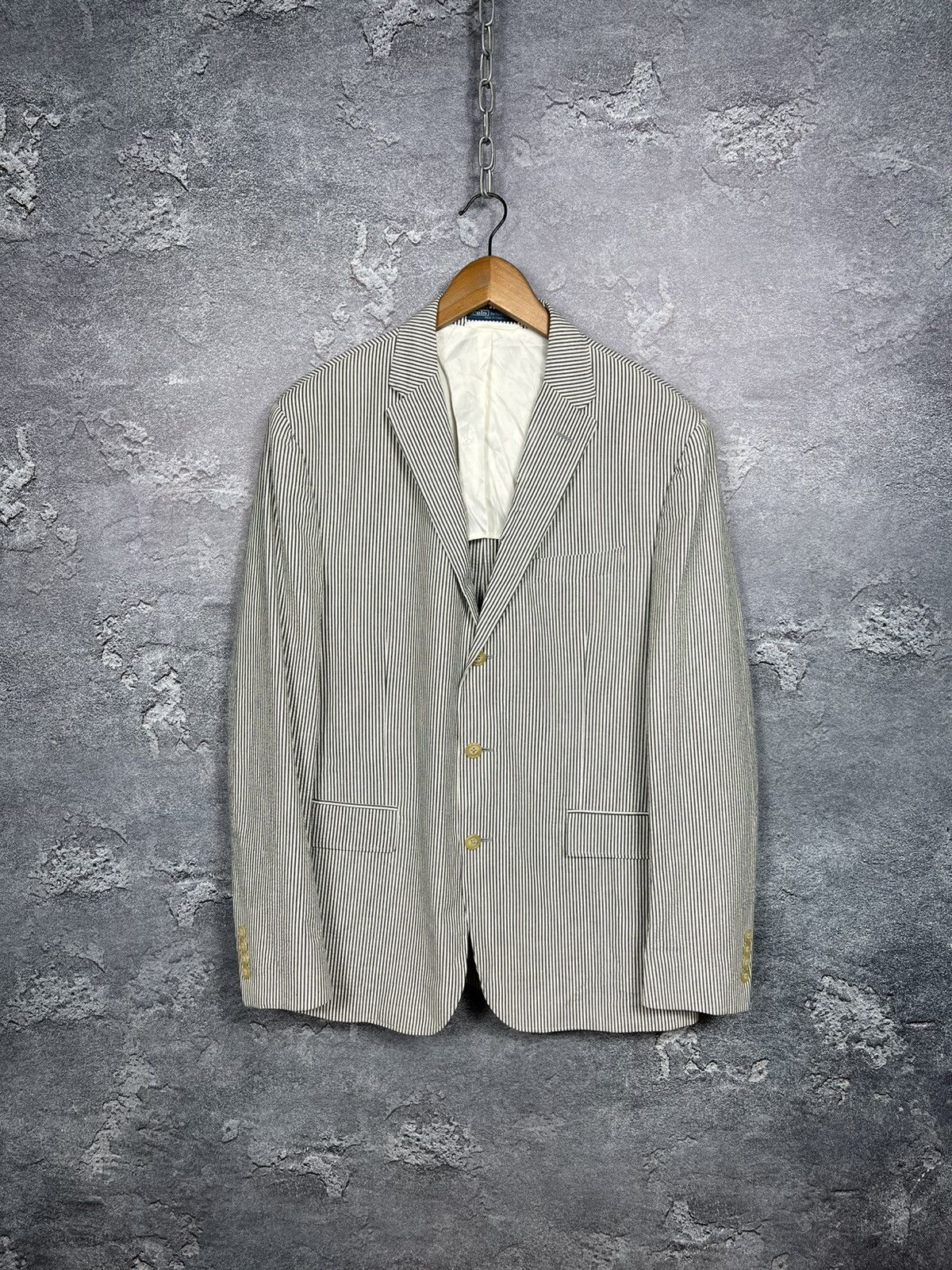 Polo Ralph Lauren Nwt Vintage Polo Ralph Lauren Ribber Blazer Size 44R Size 44R - 1 Thumbnail