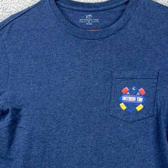 Southern Tide Southern Tide T-Shirt Long Sleeve Graphic Print Logo Mens Medium Blue Size US M / EU 48-50 / 2 - 2 Thumbnail