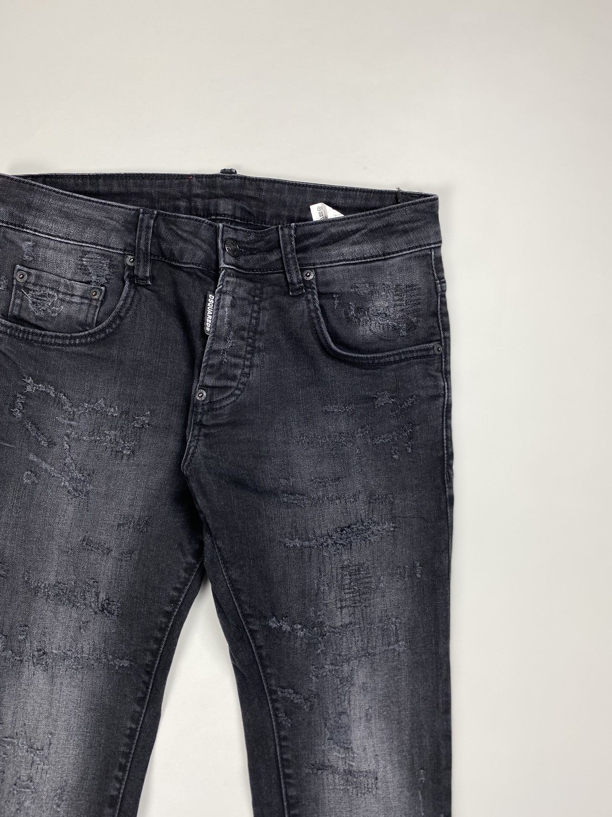 Dsquared2 Dsquared ladies skinny Dan Jean distressed denim jeans Size 30" / US 8 / IT 44 - 12 Thumbnail