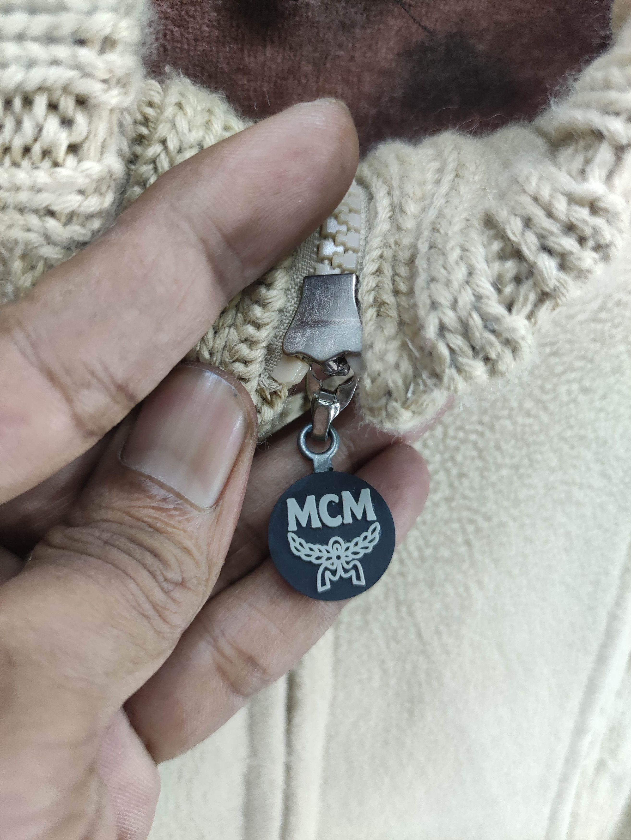 MCM Vintage Mcm Knit Sweater Jacket Zipper Size US L / EU 52-54 / 3 - 3 Thumbnail