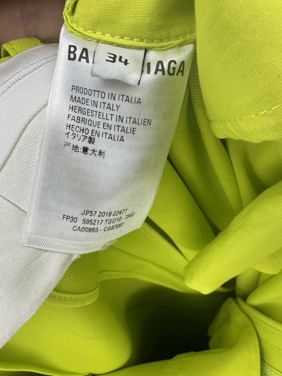 Balenciaga Balenciaga neon yellow trousers Size 28" / US 6 / IT 42 - 12 Thumbnail