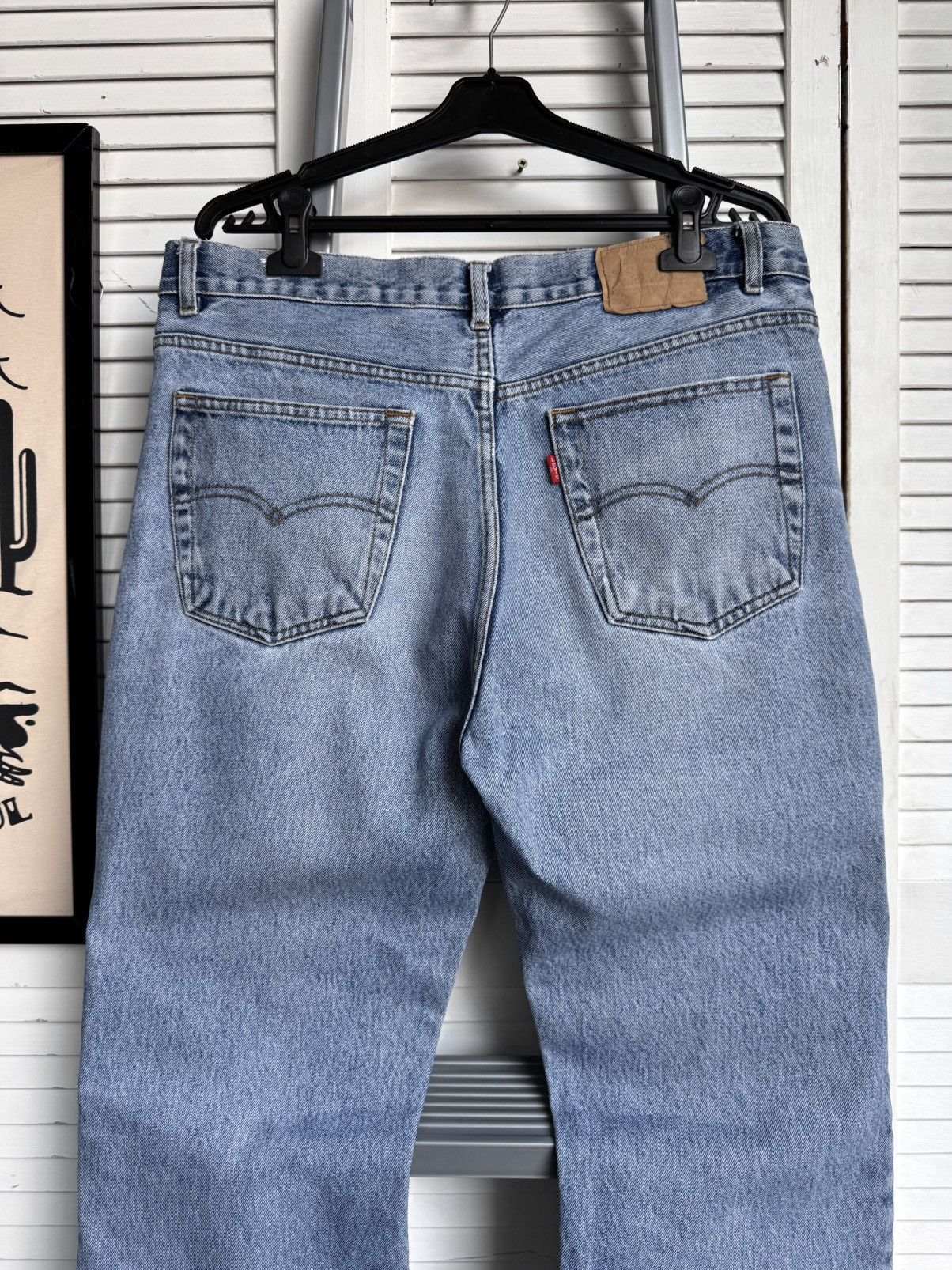 Levi's Vintage Levis 501 Light Wash Blue Denim Jeans Pants USA Size US 36 / EU 52 - 8 Thumbnail
