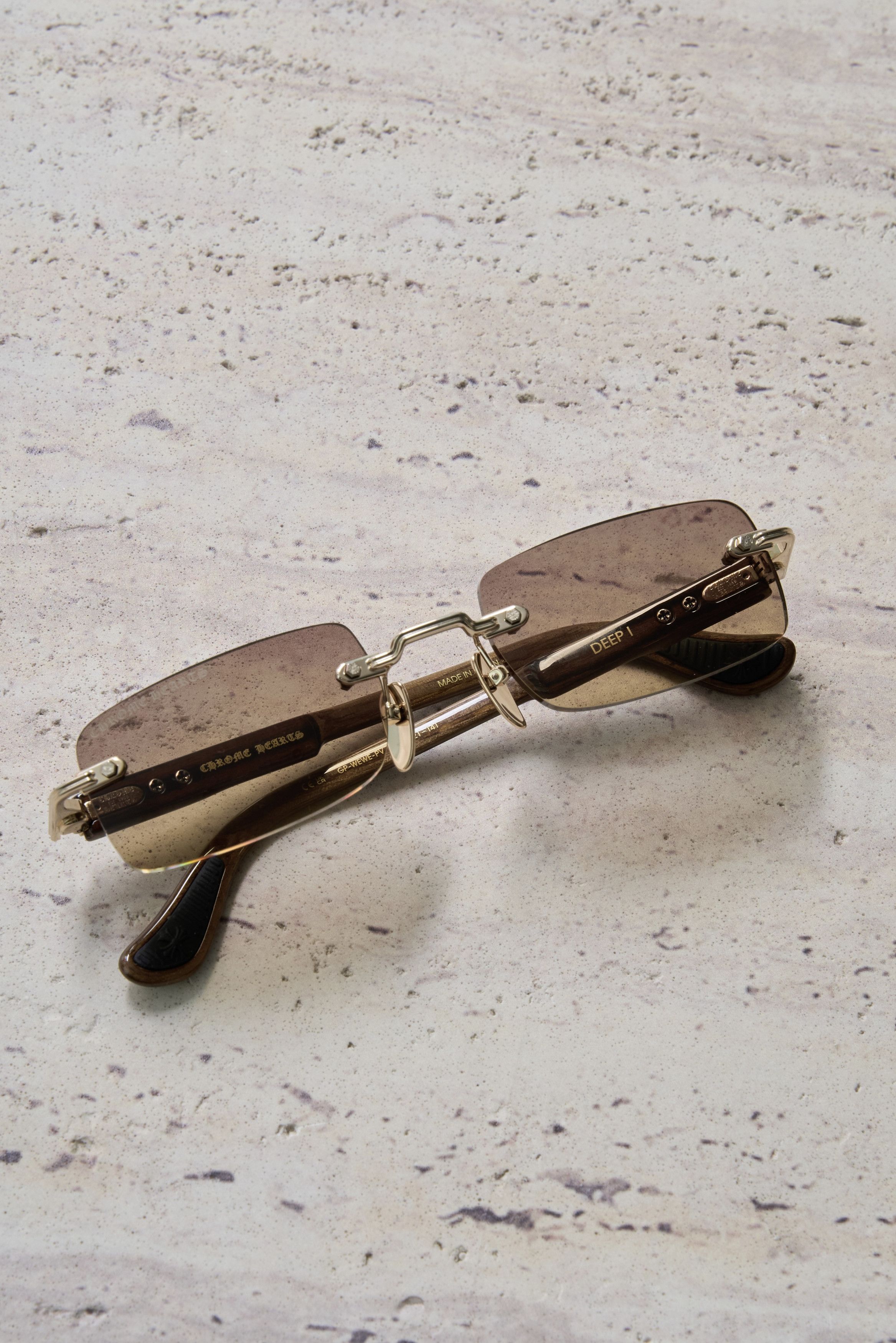 Chrome Hearts CROME HEARTS DEEP I Gold Plated/Wood Ebony Size ONE SIZE - 6 Thumbnail