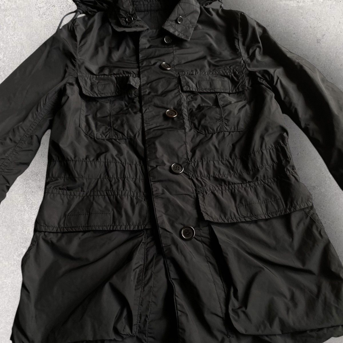 Comme des Garcons × Comme des Garcons Homme Reversible Nylon Hoodie Jacket Size US XS / EU 42 / 0 - 4 Thumbnail