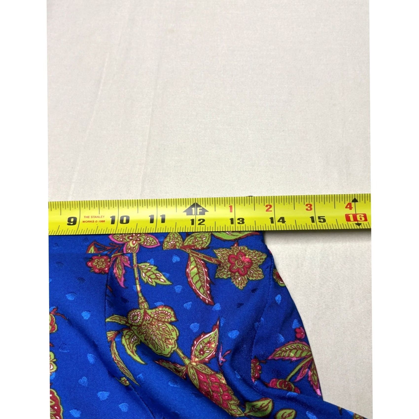 Sugar Sugar Lips Blue Floral Strawberry Wide Leg High Waist Pants Womens S White L31 S Multicolor Floral 90s? Size 28" / US 6 / IT 42 - 5 Thumbnail