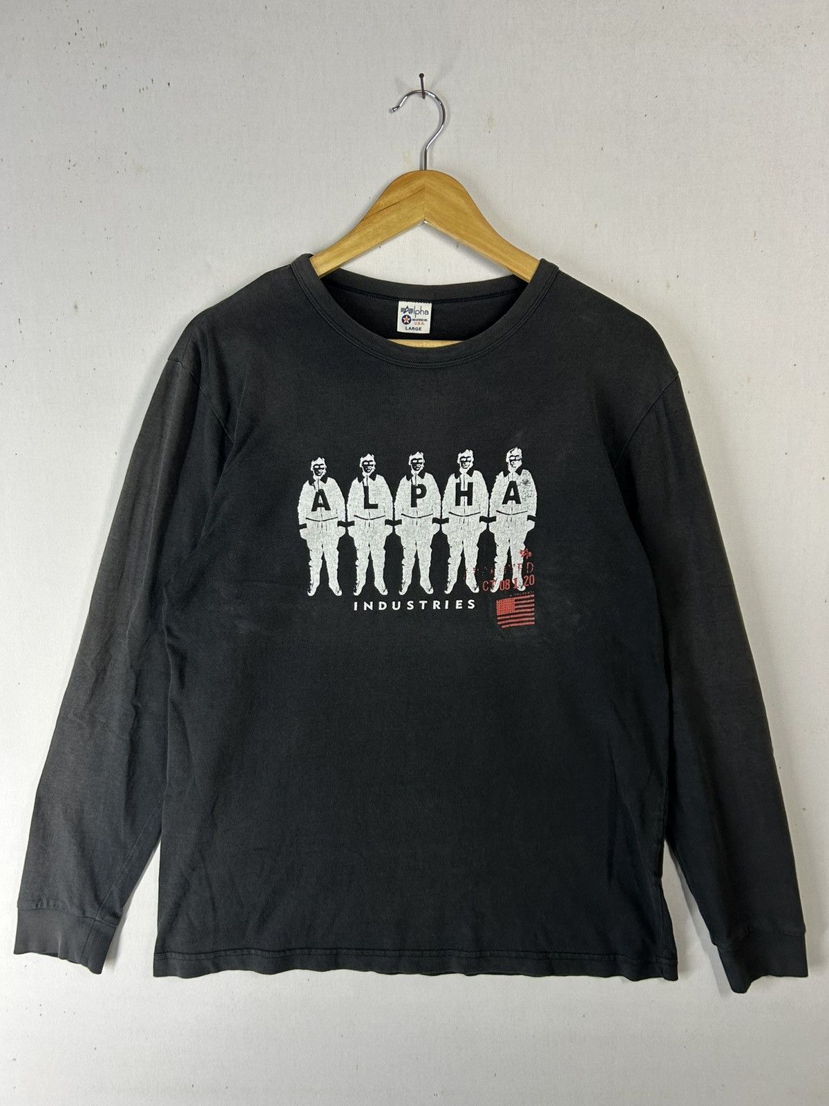 Vintage Rare Alpha industries longsleeve tee