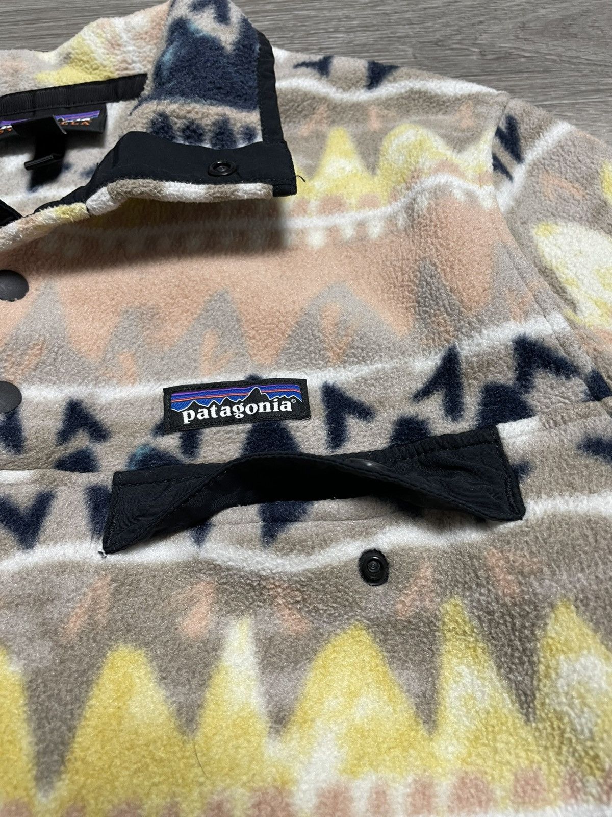 Patagonia Vintage Patagonia Synchilla Aztec Fleece Snap T Pullover Size US S / EU 44-46 / 1 - 7 Thumbnail