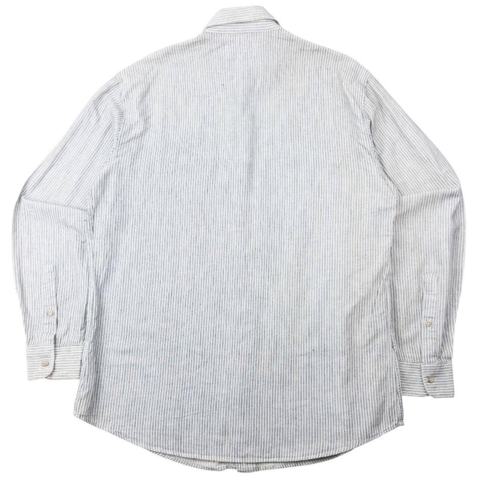 Other Vintage 90s Armani Jeans Striped Long Sleeve Shirt Size XL Size US XL / EU 56 / 4 - 2 Thumbnail