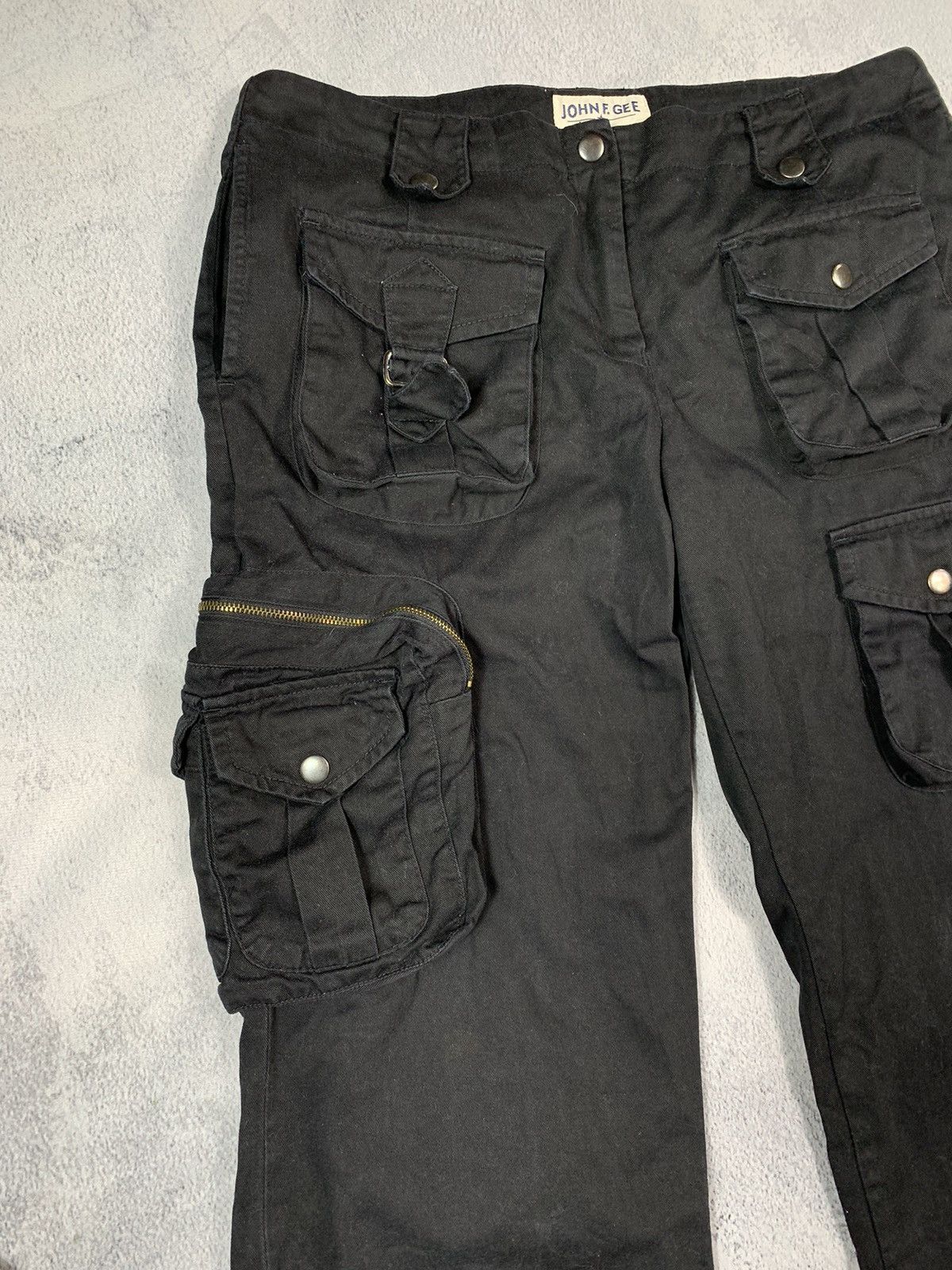 Japanese Brand Vintage Y2K Avant Garde style cargo zip pants bondage opium Size 30" / US 8 / IT 44 - 4 Thumbnail