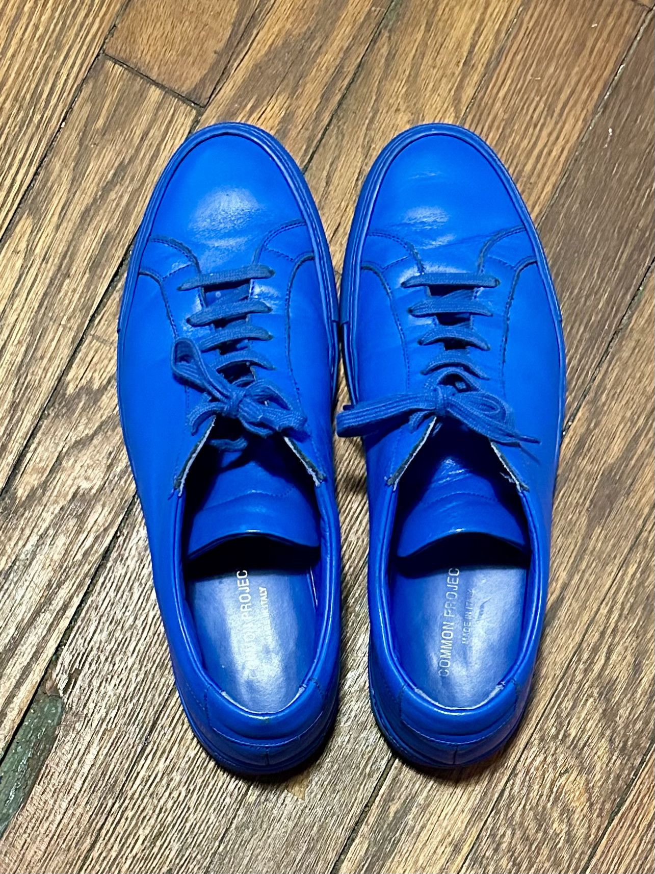 Common Projects Common Projects Achilles Low Blue 42/9 | Rare Monochrome Size US 9 / EU 42 - 3 Thumbnail