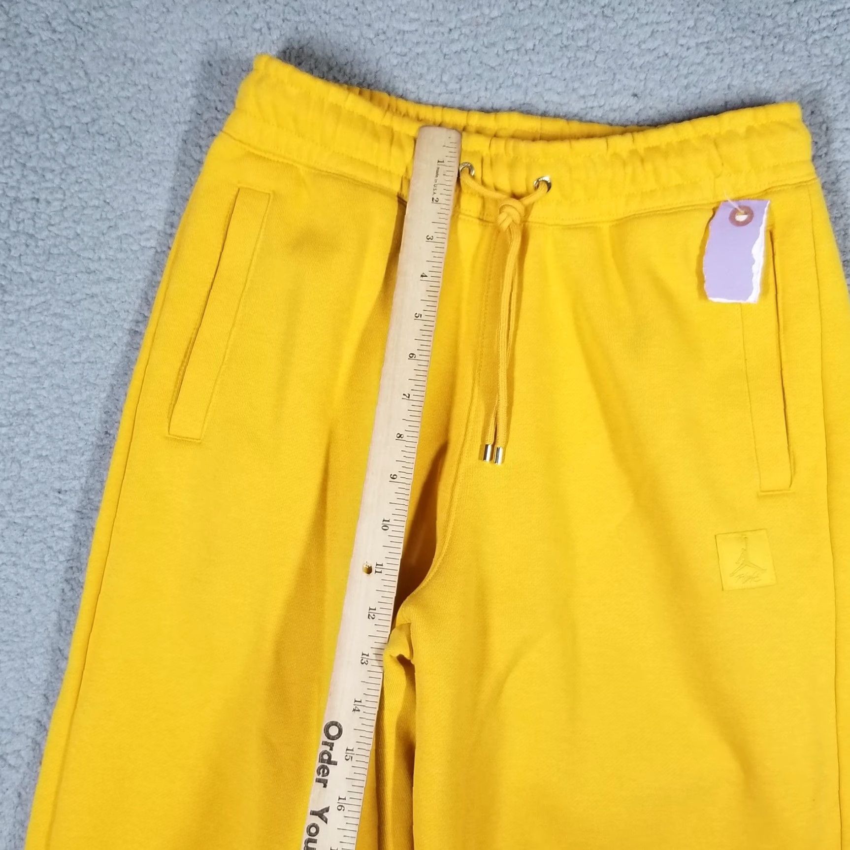 Jordan Brand Jordan Pants Mens Small Yellow Jumpman Flight Fleece Sweatpants Nike FB5113-753 Size US 29 - 6 Thumbnail
