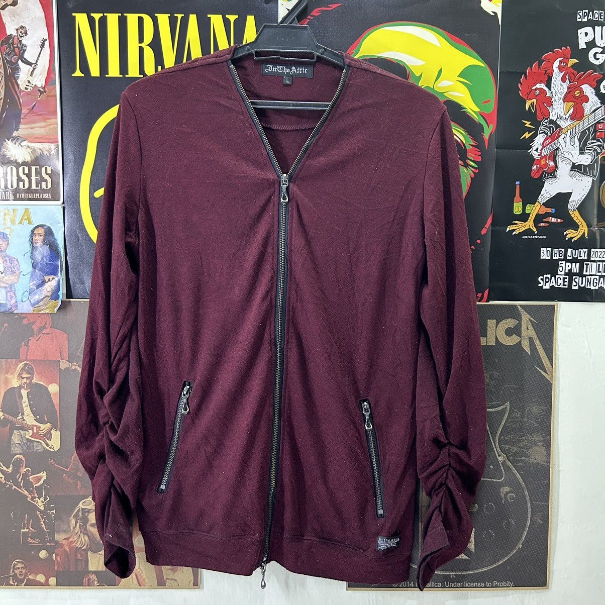 In The Attic Vintage In The Attic Zipper Design Sweater Size US S / EU 44-46 / 1 - 1 Thumbnail