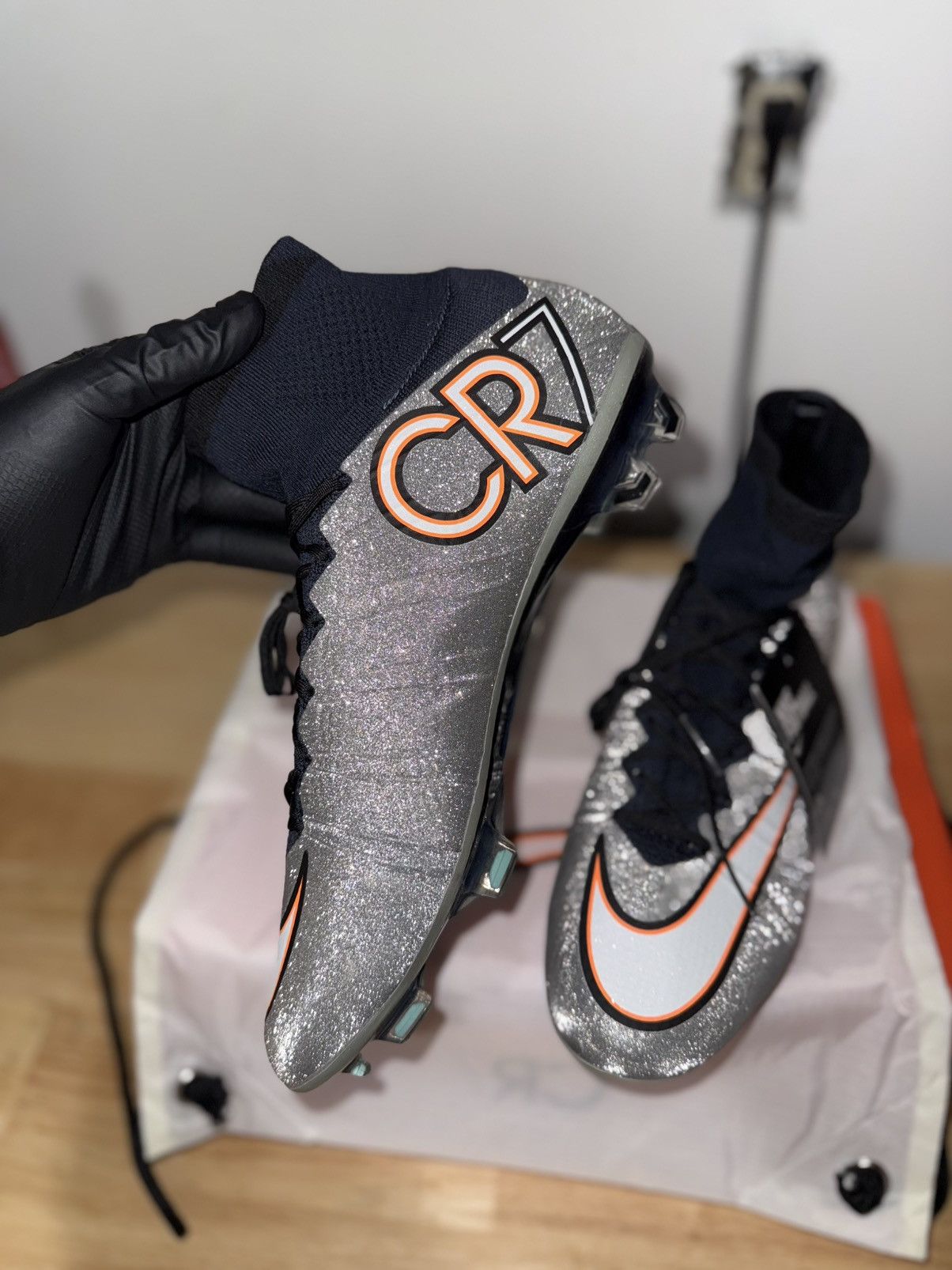 Nike Nike Mercurial Superfly IV CR7 Silverware - FG Size US 10.5 / EU 43-44 - 4 Thumbnail