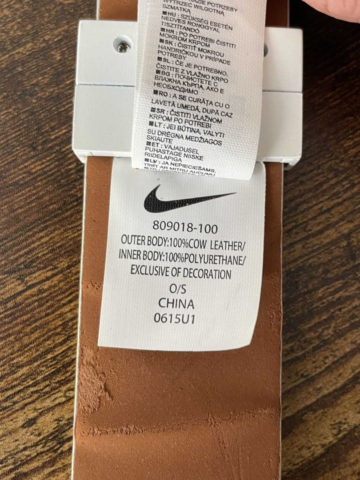 Nike Nike Y2K White Belt Leather Swoosh Logo RARE Size ONE SIZE - 5 Thumbnail