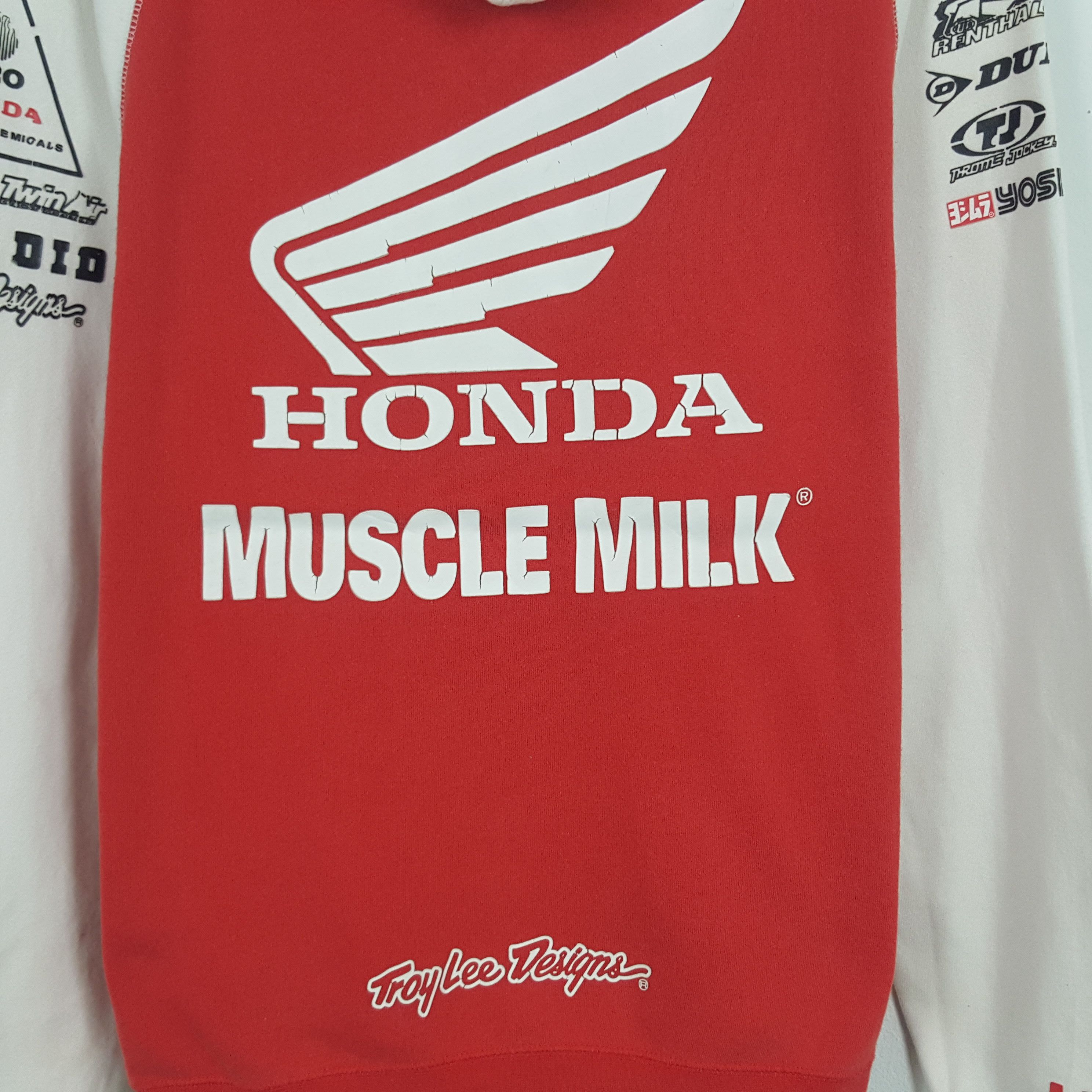 Honda × Vintage Vintage Honda Muscle Milk Zipper Jacket With Hoodies Size US M / EU 48-50 / 2 - 2 Thumbnail