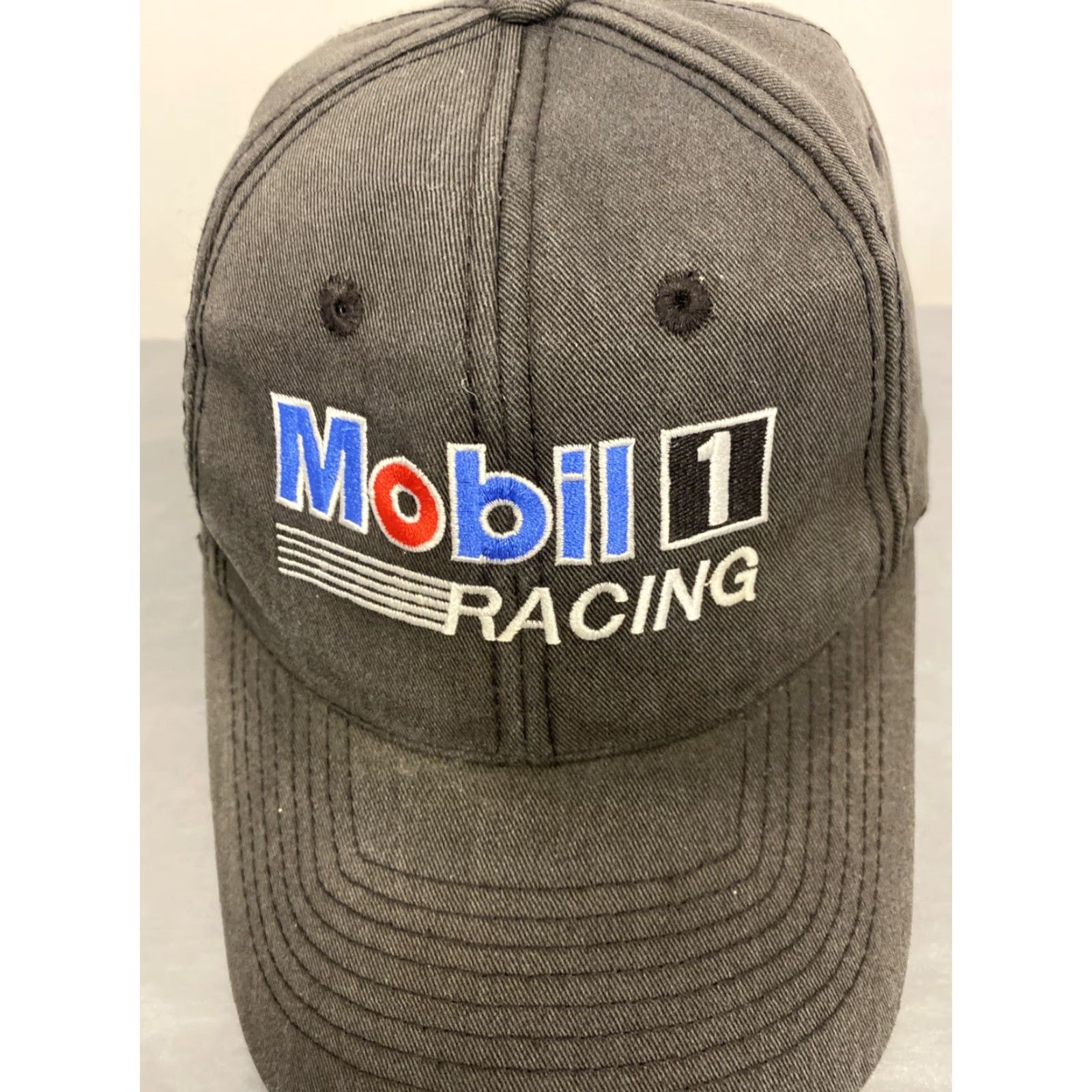 Vintage VINTAGE Mobil 1 Racing Snapback Hat Men Adjustable Charcoal Gray Pegasus Baseball Cap Size ONE SIZE - 2 Thumbnail