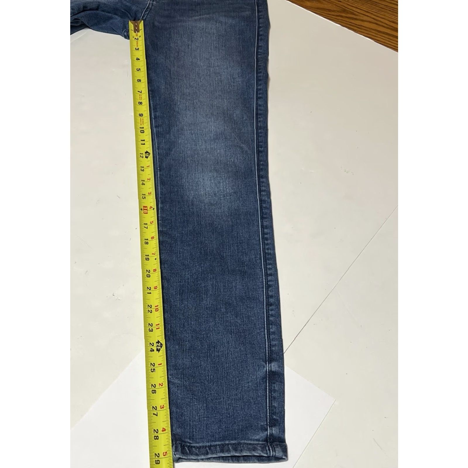Vintage Judy Blue Jeans Womens Skinny High Rise 28x29 Blue Denim Stretch Pocket Zip Button Logo Slim Regular 5/27 29in Inseam Size 28" / US 6 / IT 42 - 5 Thumbnail