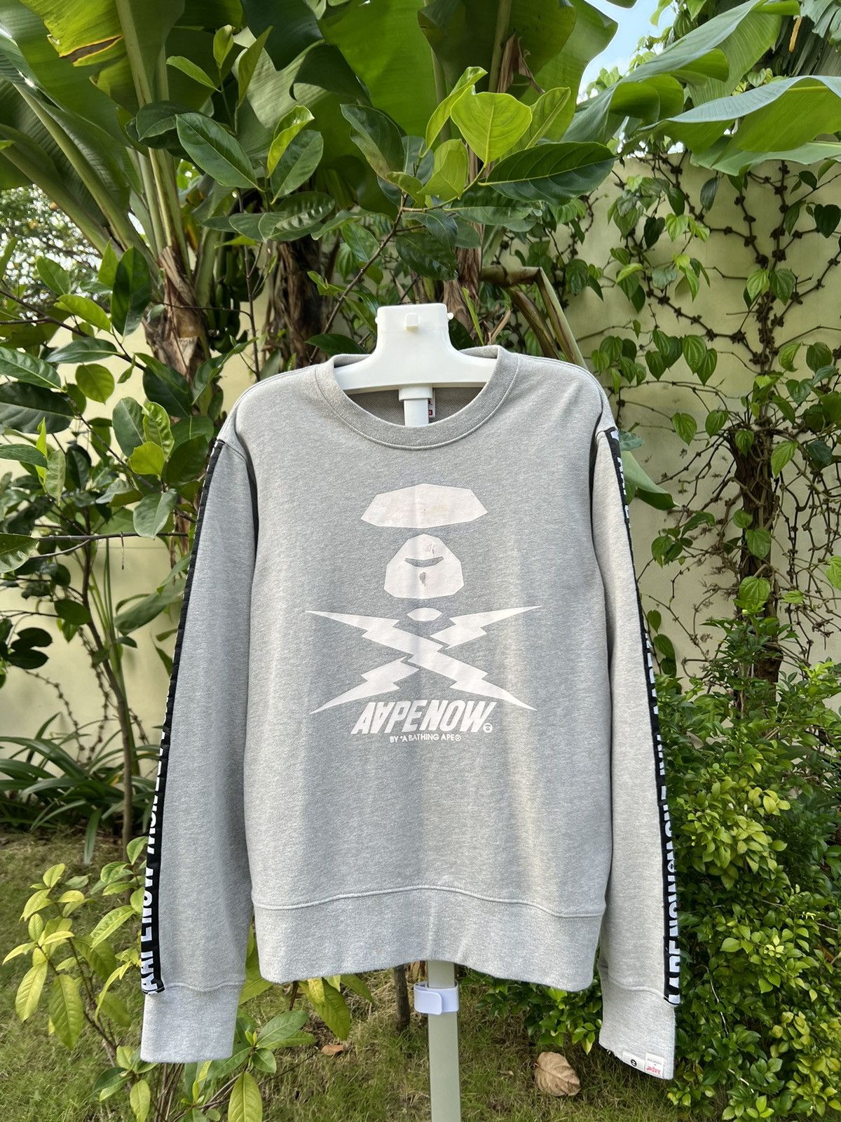 Aape × Vintage AAPE NOW BY BATHING APE RETRO Y2K CREWNECK BIG LOGO