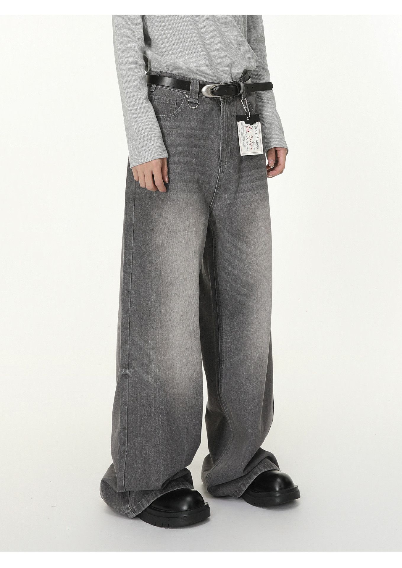 Japanese Brand Japanese retro straight leg distressed loose casual jeans Size US 32 / EU 48 - 4 Thumbnail