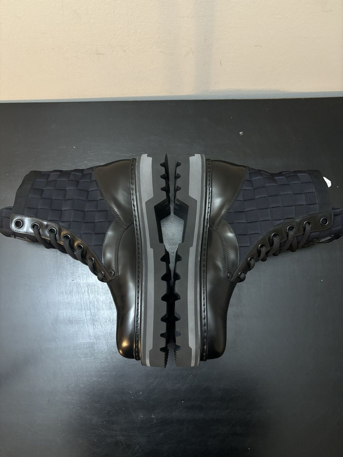 Louis Vuitton Louis Vuitton Damier Leather Landscape Ranger Boots Size US 7 / EU 40 - 3 Thumbnail